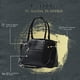 thumbnail image 3 of Bolsa Tote Camille, Bolsa de Mano, Asas Largas negro Tote, 3 of 10
