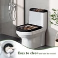 thumbnail image 4 of SEANATIVE Western Horse Toilet Lid Dust Cover & Toilet Tank Cover, Toilet Lid Pads and Tank Pads Set of 2 Bathroom Covers Stays in Place Polyster Fabric Toilet Seat Cover for Hotel Office Toilet, 4 of 7