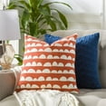 thumbnail image 2 of Surya Lachen LHN-018 20"Hx20"W Square Cotton Pillow Kit in Burnt Orange & Cream, 2 of 4