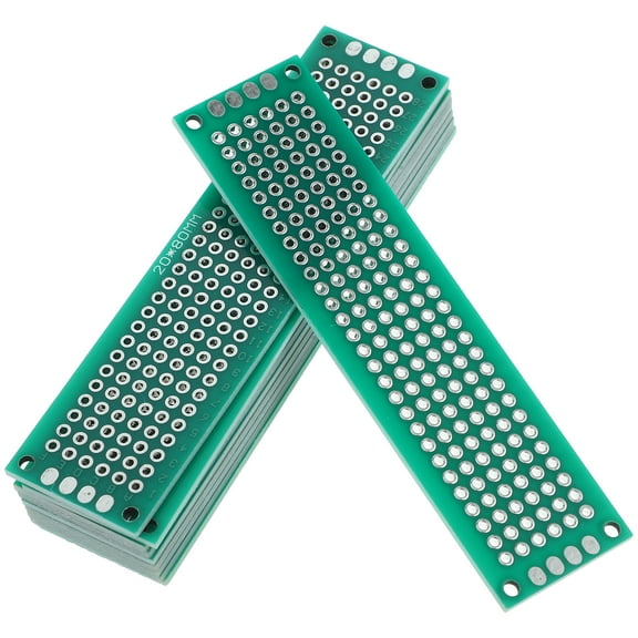 Zehuanyu 10pcs Solderable Board Circuit Board Pcb Project Circuit Board For Electronic Project 2x8cm