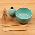 thumbnail image 4 of BambooMN Matcha Bowl Set (Includes Bowl, Rest,Tea Whisk, Chasaku, & Tea Spoon) 1 Set Green, 4 of 6