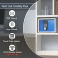 WeHere Safe Box with Smart Lock, 4Ways Unlocking, Storage Money