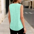 thumbnail image 5 of Pxxlle Whiter Eyelet Tops for Women Summer Casual Sleeveless Tank Top Loose Fit V Neck Trendy Shirts for Going Out Mint Green M, 5 of 10