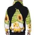 thumbnail image 3 of Bingfone Sunflower Gnomes Men's Drawstring Hoodie Long Sleeve Pocket Sweatshirts-4X-Large, 3 of 6