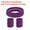 Dark Purple, variant on Uxcell Sweatbands Headband Wristband, Sweat Terry Cloth for Sports Basketball Tennis Athletic, Red 6 Set/18Pcs