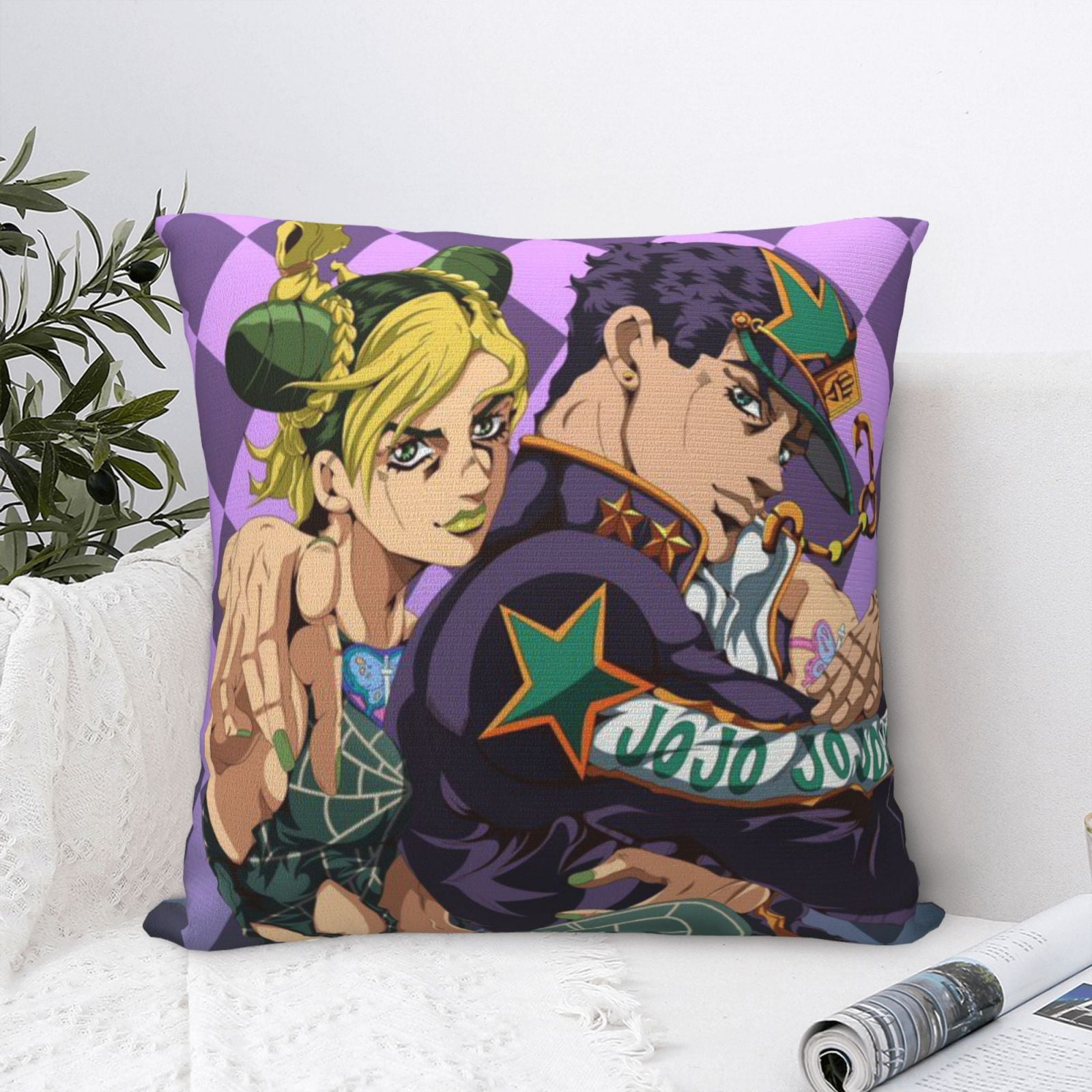 クッションカバー JOJO ジョジョの奇妙な冒険 ジャガードクッションカバー 中サイズ