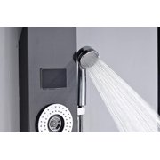 Zovajonia Led Shower Panel Tower System, 50 Inch Shower Tower with 6 -Function,Rainfall Waterfall Showerhead ,Shower jets Oil Rubbed Bronze Rain Shower System