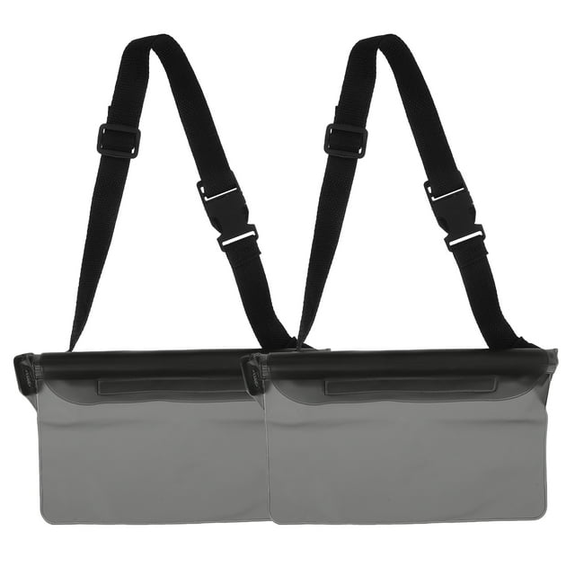 2 Pcs Pochette Étanche avec Sangle de Taille Réglable Sac de Téléphone Universel Étanche Sac de Taille Étui pour Cellulaire