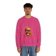 thumbnail image 4 of Pumpkin Skull Dot Day Unisex Heavy Blend™ Crewneck Sweatshirt, 4 of 7