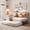 Full-White, variant on Asofer Twin Upholstered Daybed with Trundle, Convertible Sofa Bed, Charging Station, Lockable Wheels & Storage Headboard, Gray