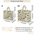 thumbnail image 2 of FORMRS Womens Corduroy Tote Bag Crossbody Shoulder Handbag with Pocket, Floral Design, 2 of 7
