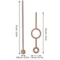 thumbnail image 2 of FRCOLOR DIY Wall Clock Hands Walnut Light Brown Classic Style for Clock Repair and Upgrade 1 Set, 2 of 8