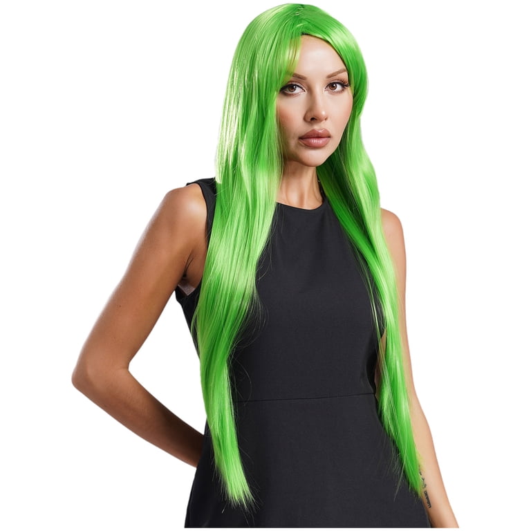 green fancy dress wig Amazon.com : Bopocoko Long Green Wigs for Women St Patricks Day Green Wig  with Bangs Curly Wavy Soft Synthetic Wig BU036D : Beauty & Personal Care