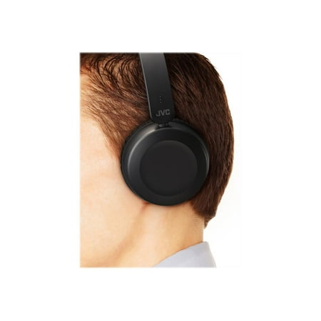 JVC - Powerful Sound On Ear Headphones - Black