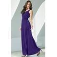 thumbnail image 2 of Womens Long Sleeveless Flowy Bridesmaid Cocktail Evening Gown Maxi Dress, 2 of 4