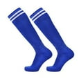 thumbnail image 5 of 1 Pair Knee High Striped Football Socks Anti-slip Moisture Wicking Stretch Kids Youth Athletic Sports Soccer Compression Cushion High Tube Stockings, 5 of 7