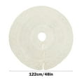 thumbnail image 4 of Christmas Tree Skirt 24 Inch Tree Skirt Xmas Gift White Faux Fur Tree Skirt for Holiday Party Ceremony Christmas Tree Decorations, 4 of 7