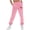 Pink, variant on Alkepwun Joggers for Women Heart Print Drawstring High Waisted Sweatpants Fleece Lined Winter Warm Trousers Casual Workout Running Lounge Pants with Pockets