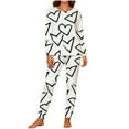 thumbnail image 2 of Censtreet Matching Pajamas for Couples, Button Down Loungewear Soft Warm Long Sleeve Sleepwear His and Hers Pajamas Sets Women, 2 of 8