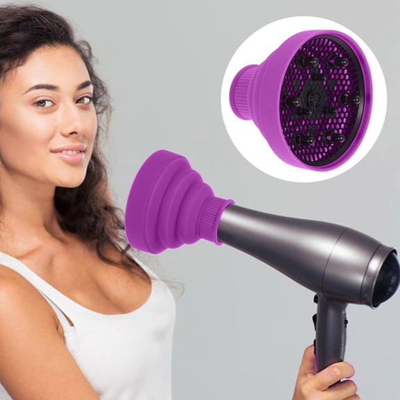 Universal Silicone Hair Dryer Cover - 1 PCS Travel Hairdryer Diffuser Attachment for Versatile Styling