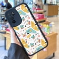 thumbnail image 2 of Agregue un toque artístico a su iPhone con una funda para teléfono plateada mate de doble capa con gráficos intrigantes, 2 of 4