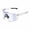 Blue, variant on UV400 Photochromic Polarized Safety Glasses, Impact Resistant PC Lens Transition Sunglasses for Sports & Work, Clear Frame Lightweight Sports Sunglasses for Outdoor Activities & Daily Wear