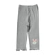 thumbnail image 1 of Odeerbi 1-7 Años Niñas Mallas de Punto de Canalé Con Ribete de Lechuga Mallas Elásticas Capris Pantalones de Verano Casual Cintura Elástica Pantimedias Recortadas, 1 of 6