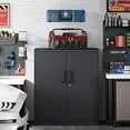 thumbnail image 5 of Yizosh Metal Storage Cabinet with 2 Doors and 2 Adjustable Shelves - 35.5" Garage Wall Cabinet, Locking Counter Cabinet for Home Office,Garage,Gym,School, 5 of 7