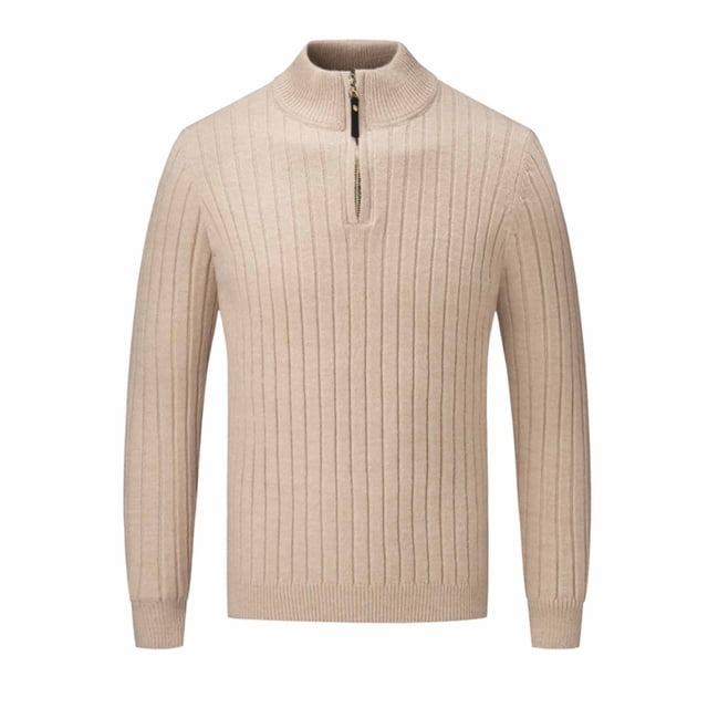 pstuiky camisetas de manga larga para hombre, Suéter de manga larga con media cremallera y rayas de color liso para hombre tops de invierno para hombre xxxl