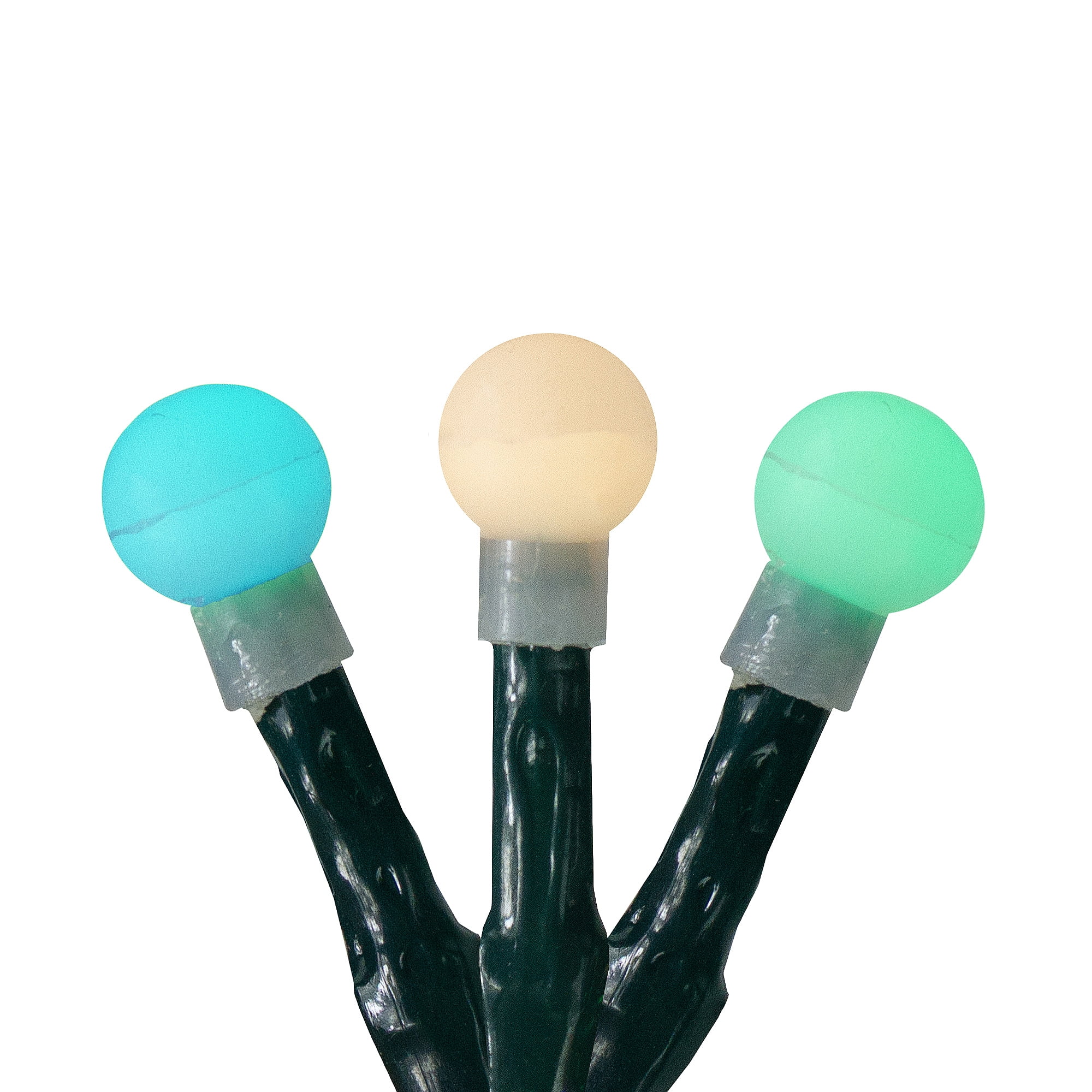 LED G10 Berry Christmas Lights - Multi-Color - 16.5 ft Green Wire - 200ct