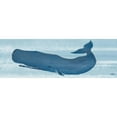 thumbnail image 3 of DeRice, Julie 14x7 Black Modern Framed Museum Art Print Titled - Blue Whale II, 3 of 5