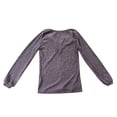 thumbnail image 4 of NINGMENG Womens Tops Solid Color Long Sleeve Tunic Crew Neck Sweaters Trendy Tops Pullover Tee Shirts Daily-Wear,Purple,M, 4 of 5