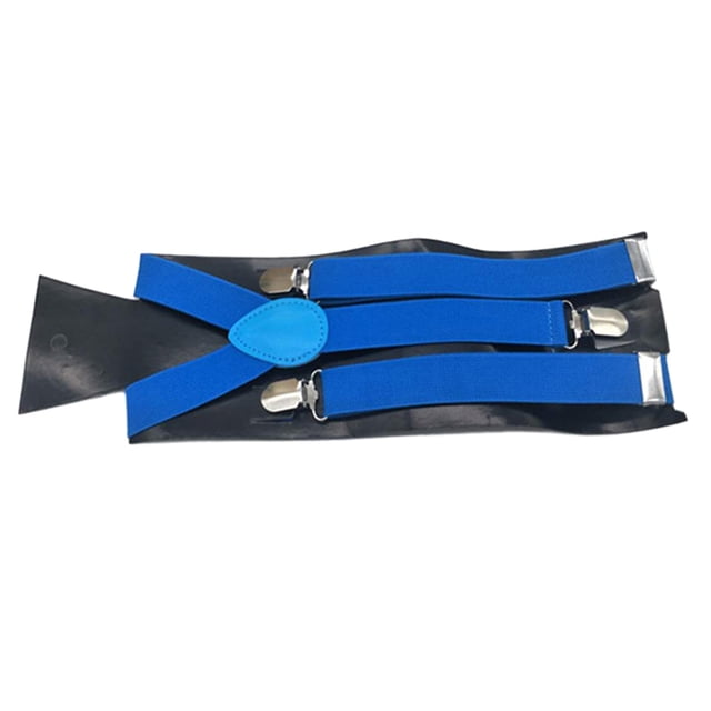 CSChome Elastic Strap Suspenders Unisex Elastic Strap Suspenders - Solid Color Adjustable Non-Slip Y-Back Braces