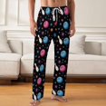 thumbnail image 2 of PRIYAL Mens PJ Pajama Pants Baseball Leopard Pattern Bottoms Lounge Pants Sleepwear, 2 of 10