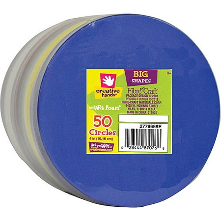 foam circle walmart pkg fibre stack colored sheet multi craft