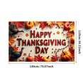 thumbnail image 3 of LUUFILx Thanksgiving Fall Harvest Banner Backdrop Turkey Leaves Pumpkins Autumn Background Home Decoration Party Props Festival Decor Happy Day Celebration, 3 of 8
