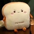 thumbnail image 3 of Naiovety Almohada de pan tostado de felpa, comida suave Kawaii, calentador de manos, decoración, cojín para dormir, sofá, juguetes para Suministros térmicos Explotado, 3 of 6