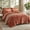 Burnt Orange, variant on Regency Heights Crushed Velvet Comforter Set, 9-Piece Luxury Bedding Set with Sheets & Pillowcases, Ultra Soft All Season King Size Bed in a Bag, Blush