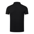 thumbnail image 4 of kamemir Polos for Men Men's & Big Men's Poly Polo with Short Sleeves(Black,M), 4 of 6
