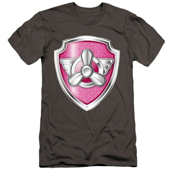 Paw Patrol Skye Badge Unisex Adult Canvas Brand T Shirt