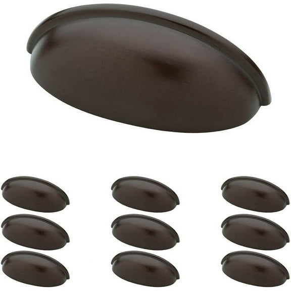 P34702K-OB3-B Bin Cup Pull, 3" (76mm), Dark Bronze, 10 Count