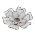 thumbnail image 2 of Flor de loto de cristal, figurita de loto decorativa, adornos de centro de de cristal gris Zulema decoración de flores de cristal, 2 of 8