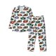 thumbnail image 1 of Balery Pirate Hats Pijama para Hombre de Dos Piezas con Manga Larga, Conjunto de Dormir y Descanso Suave con Bolsillos-Large, 1 of 7