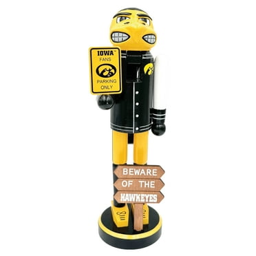 Iowa Hawkeyes 12" Beware Nutcracker