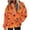 Z1-Multicolor-warm halloween hoodie, variant on Frostluinai Womens Halloween Flannel Hooded Sweatshirt Long Sleeve with Pocket Ghosts Pumpkin Print Cozy Fuzzy Fleece Pullover Fall Spooky Season Top