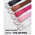 thumbnail image 6 of AWAYTR Elastic Kids' Baseball Belts Brown, 6 of 8