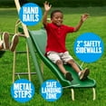 thumbnail image 3 of XDP Recreation Super Disc™ Steel Swing Set with Disc Swing, Swing Seats, Wave Slide, 3 of 9