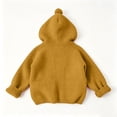 thumbnail image 6 of Toddler Boy Zip Up Hoodie Ribbed Knit Cardigan Sweater Hooded Jacket Baby Fall Clothes, 6 of 6