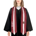 thumbnail image 4 of More design Graduation shawl Latvia Flag & United States Flag Stole Sash Honor Study Aboard International Students, 4 of 10