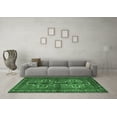 thumbnail image 3 of Ahgly Company Indoor Round Persian Emerald Green Traditional Area Rugs, 5' Round, 3 of 4
